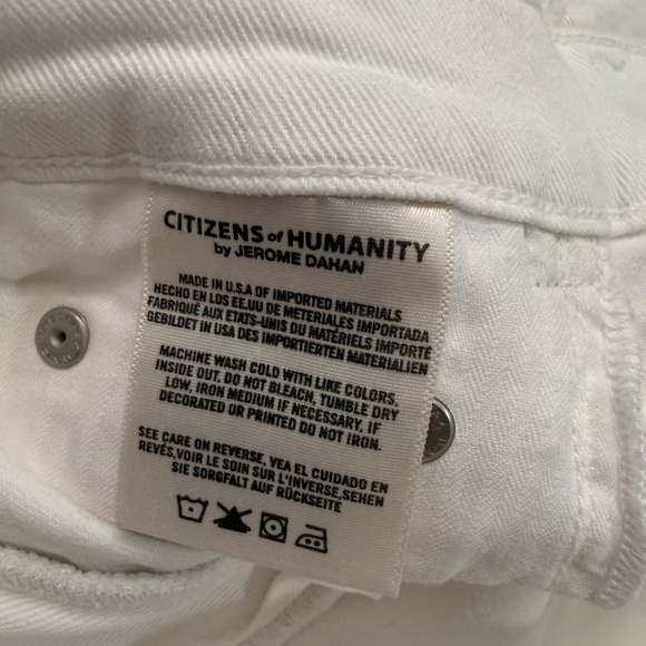 C of H Distressed Skinny Jeans, White, Size 29 - Picture 4 of 5